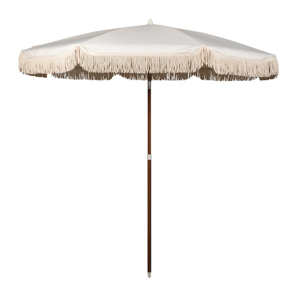 Picnic Time Family Of Brands Summerland 6.5 ft. Portable Beach Umbrella, Driftwood 816-01-359-000-0 - main