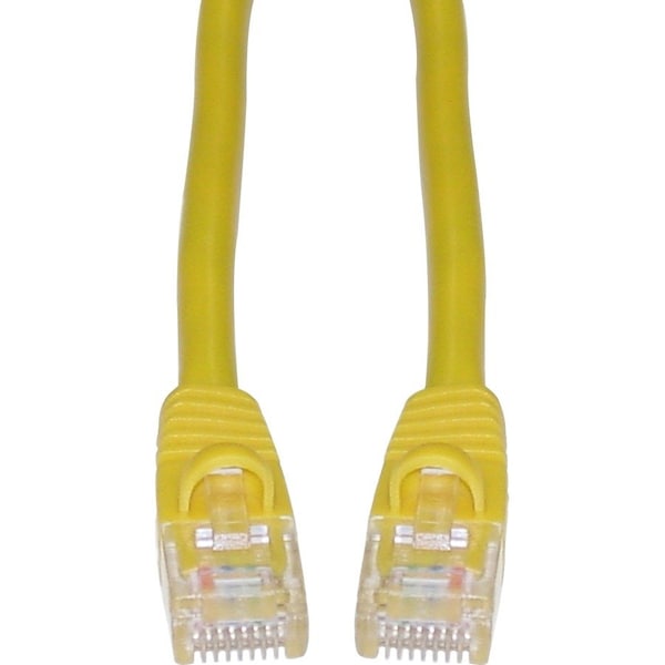 Cable Wholesale Cat6 Yellow Ethernet Patch Cable- Snagless Molded Boot- 5 foot 10X8-08105 - main