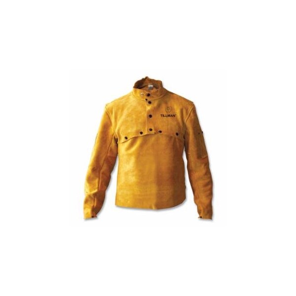 Tillman Cape Sleeves and Bib, Premium Side Split Cowhide, Medium, Bourbon Brown, 14 in Bib 724-322114M - main