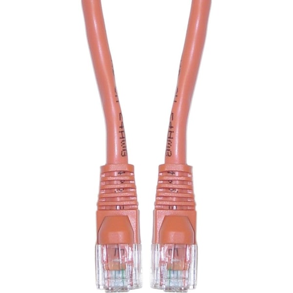 Cable Wholesale Cat5e Orange Copper Ethernet Patch Cable, Snagless/Molded Boot, POE Compliant, 35 foot 10X6-03135 - main