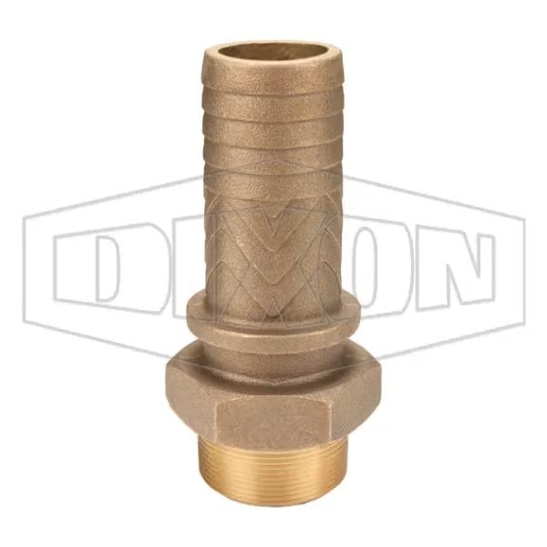 Dixon Boss Hose Stem, 2 in, MNPT x Hose Shank, Brass, Domestic BMS26 - main