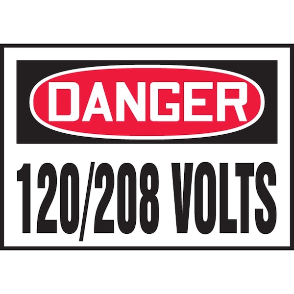 Accuform Danger Safety Label LELC154VSP - main