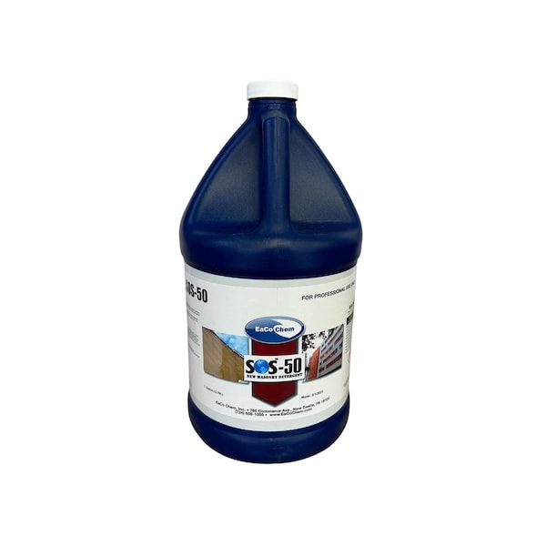 Eaco Chem SOS-50 - Masonry Detergent to Remove Mortar Smears on Brick, Block, Cast Stone & More! For Use on N SOS50 - main