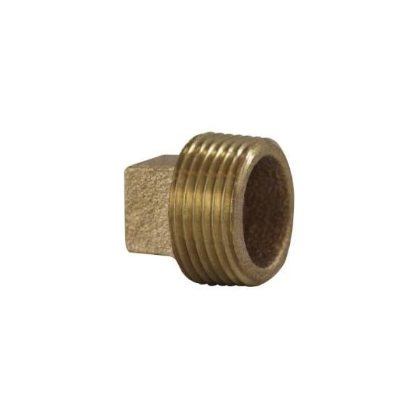 Midland Industries PLUG H SQ CORED 1IN MPT BRZ 1-11-1/2 44655 - main