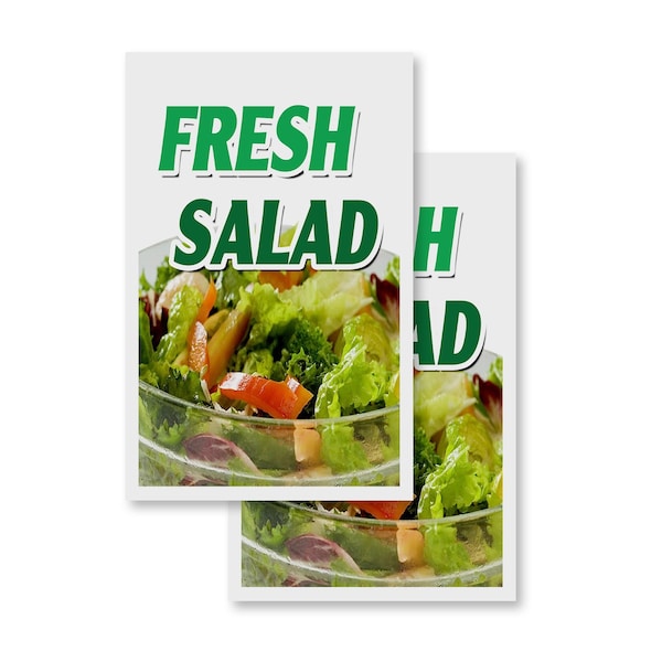 Signmission Fresh Salad, Vinyl Decals Only 24 Inch x 36 Inch, Vinyl Decal, 2PK DSB-2436-2PACK-Fresh Salad - main