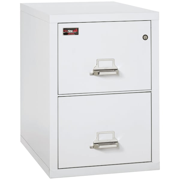 Fireking 2 Drawer, 2 Hr Fire & Impact Rated, Vertical, 31" depth Letter Arctic White 2-1929-2AW - main
