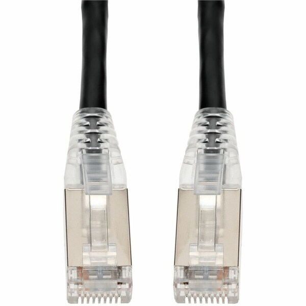 Add-On 20FT BLACK CAT 6 SHIELDED PVC ETHERNET CABLE SNAGLESS EASY CLEAR BOOT RJ-45 M/M ADD-20FCAT6S-BK - main