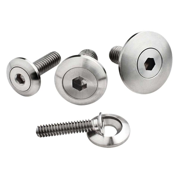 Billet Specialties 66120 0.37-16 x 1in Stainless Steel Bolts, 2PK BSP66120 - main