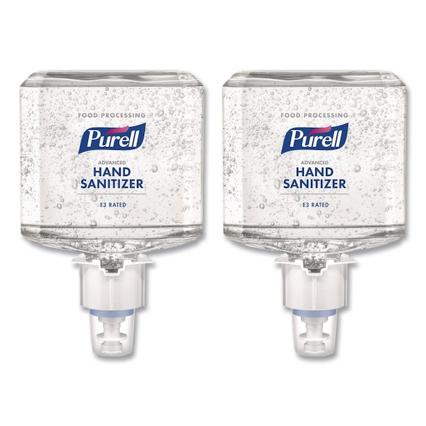 Purell Advanced E3-Rated Instant Hand Sanitizer Gel, 1200 mL Refill, Fragrance-Free, For ES4 Dispenser, 2PK 5061-02 - main