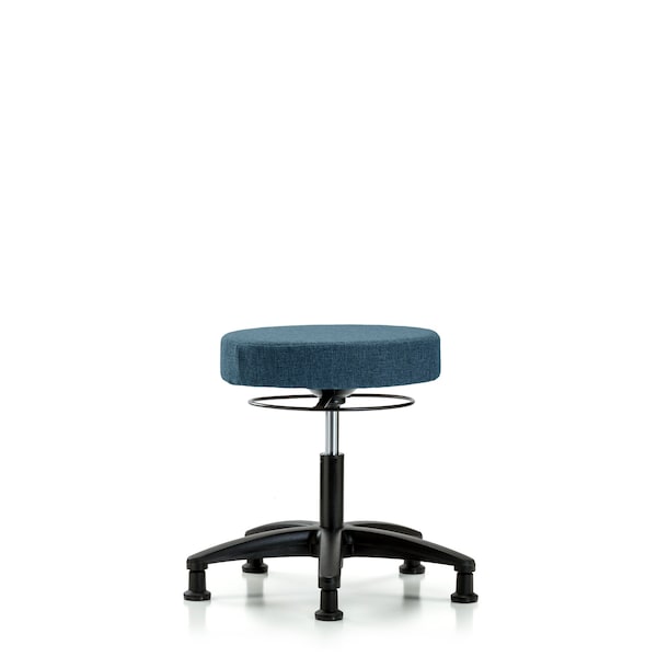 Blue Ridge Ergonomics Desk Stool, Fabric, Glides, Blu BR-FDHSO-RG-RG-F43 - main