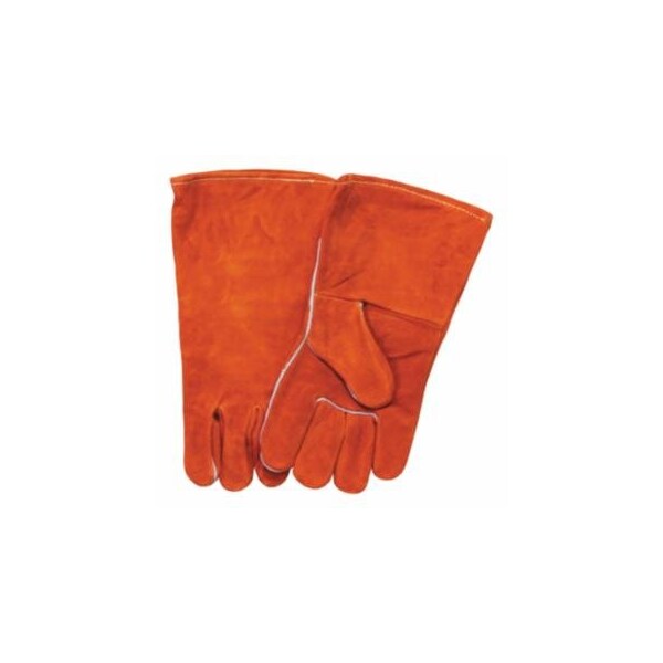 Best Welds Split Cowhide Kevlar Welding Gloves, Large, Russet, Gauntlet, Full Sock Lining 902-18GC - main