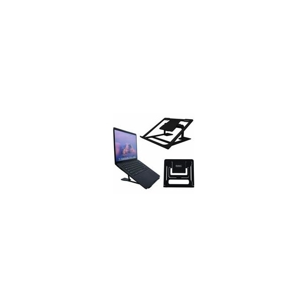 Dac MP-224 Portable Laptop Stand With 6 Height Levels, Black - Upto 15.6in Screen Size Notebook, 21688 - main