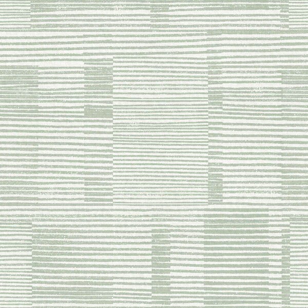 A-Street Prints Callaway Green Woven Stripes Wallpaper 4074-26621 - main
