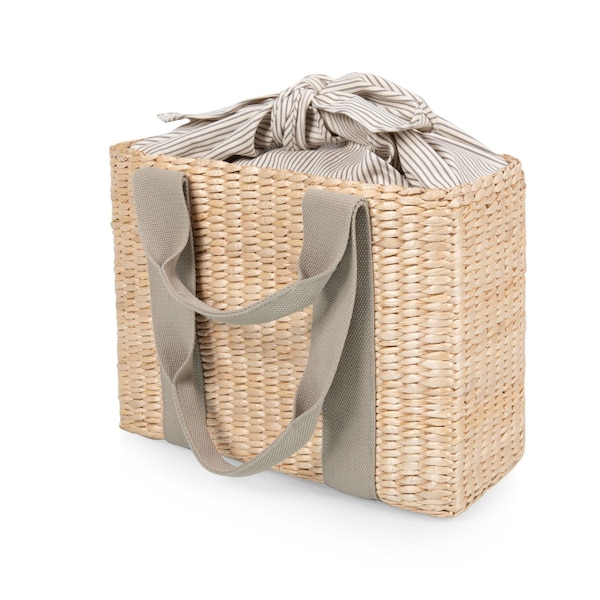 Picnic Time Family Of Brands Parisian Picnic Basket, Sage Green 121-00-375-000-0 - main
