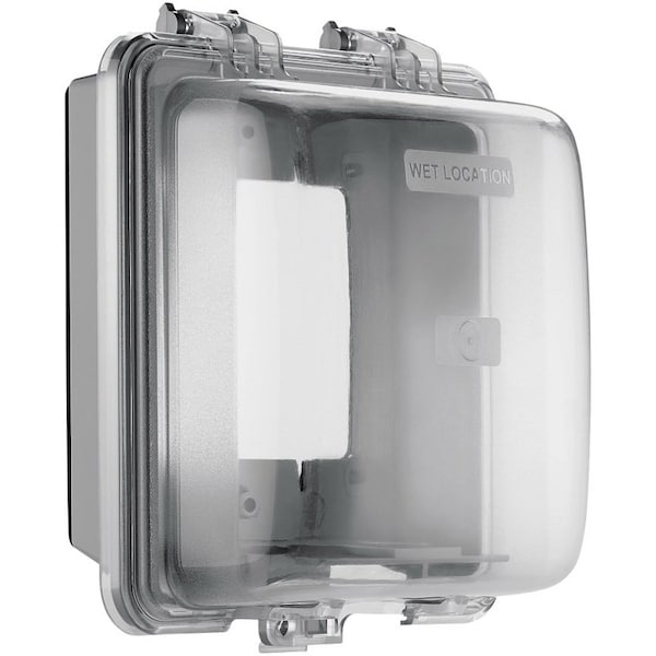 Eaton Wiring Devices Box Cover, Wall Box Type, 2 Gang, Polycarbonate WIU-2 - main