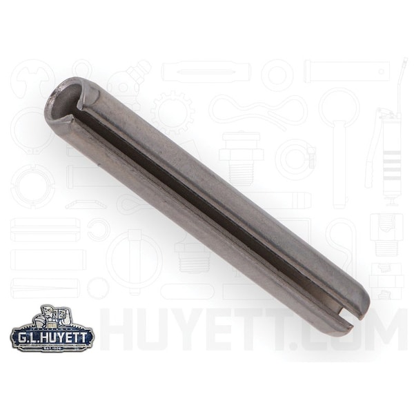 Huyett Slotted Spring Pin, Standard Duty, 410/420 SS, 0.375 in Dia x 3.000 in L x 0.077 in Wall MS16562-271 - main