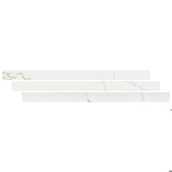 Msi LVT Trim, LVT, White-Cool, 94 in L, 2.75 in W, Low Gloss ZOR-LVT-TR-0645 - main