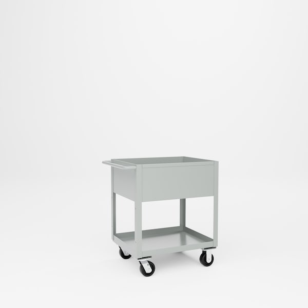 Pucel Tray Top Box Truck, 24 in W x 30 in D x 37 in H, 12 in Deep Box, Gray TT-2430-12P - main