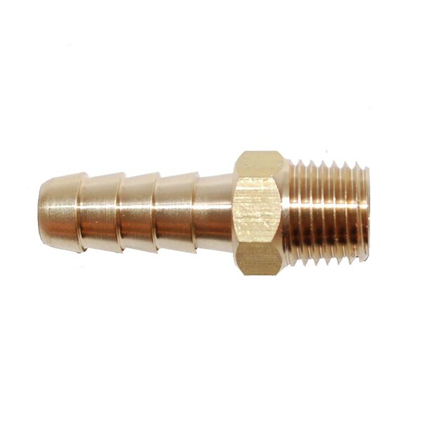 Attwood Attwood Universal Brass Fuel Hose Fitting - 1/4in NPT x 5/16in Barb 88FBM101-6 - main