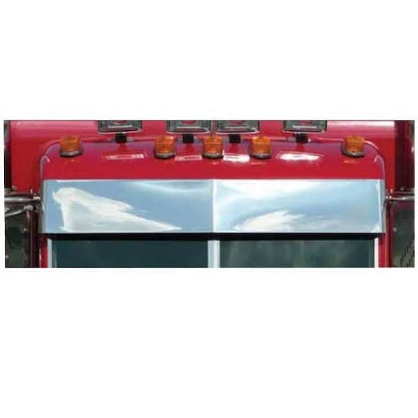 Ilc Replacement For Peterbilt 357 Year 2000 10 1/2In Ss Darwin Style Drop Visor Blind Mount WZ-EKZW-G - main