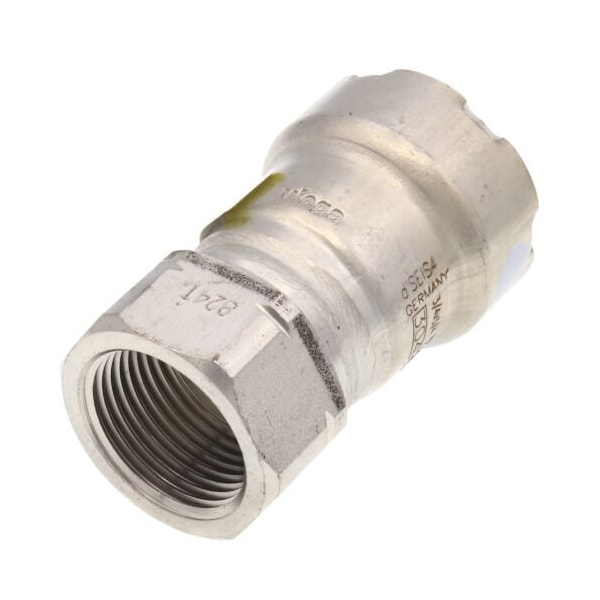Viega MegaPress adapter P 0.75 FPT 0.75 304 stainless steel 95265 - main