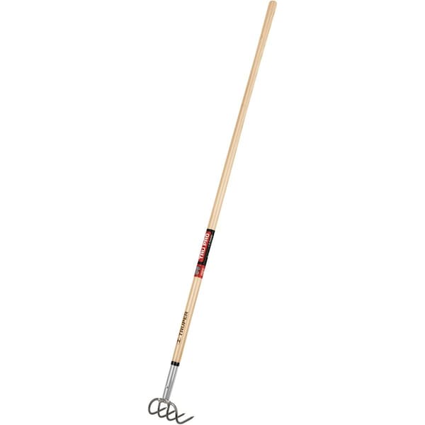 Truper Tru Pro 4-Tine 60'' Wood Handle Garden Cultivator CUL-X - main