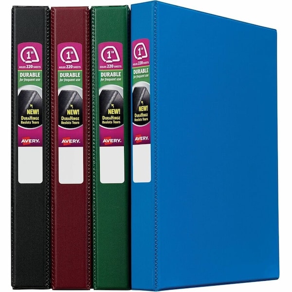 Avery Durable 3 Ring Binder, 1" Slant Rings, A 11258 - main