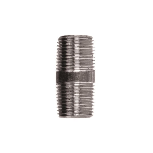 Stz Industries 1/2 in. MIP each X 1/2 in. D MIP Black Steel 1-1/2 in. L Nipple 300UP12X112 - main