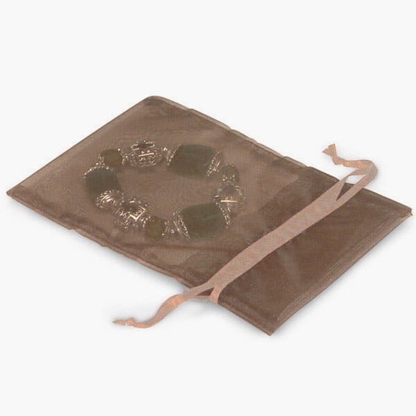 Nashville Wraps Toffee Organza Favor Bags, 3x4, 10PK B01087 - main