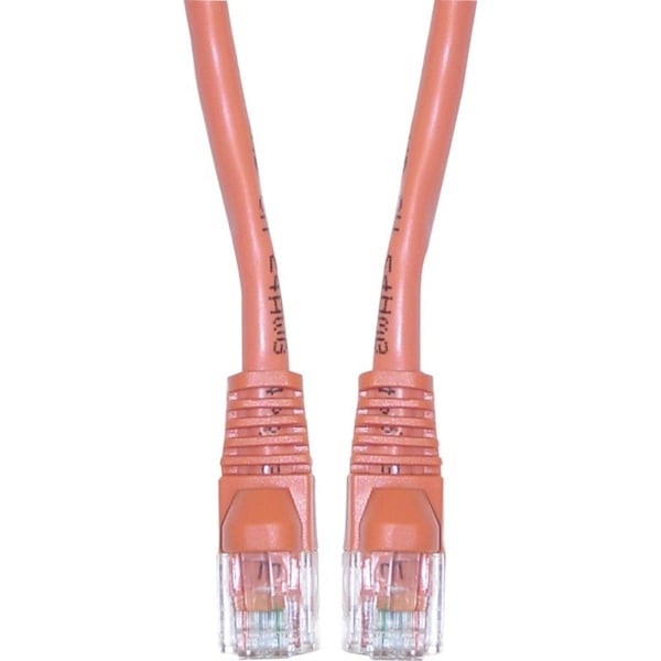 Cable Wholesale Cat6a Orange Ethernet Patch Cable Snagless Molded Boot 500 MHz 7 foot 13X6-03107 - main