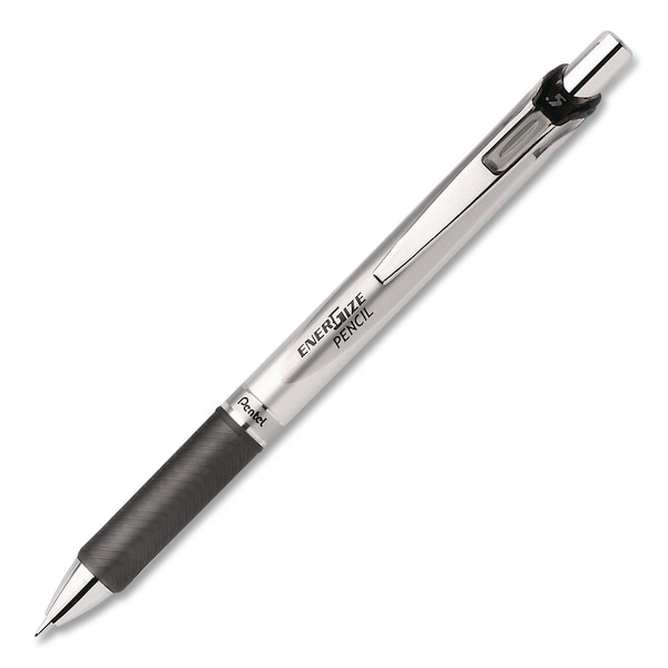 Pentel EnerGize Mechanical Pencil, 0.5 mm, HB (#2), Black Lead, Silver/Black Barrel PL75A - main