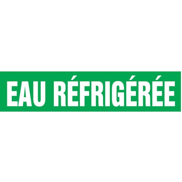 Accuform FRENCH PIPE MARKER EAU RFRIGRE CRPK606STC - main