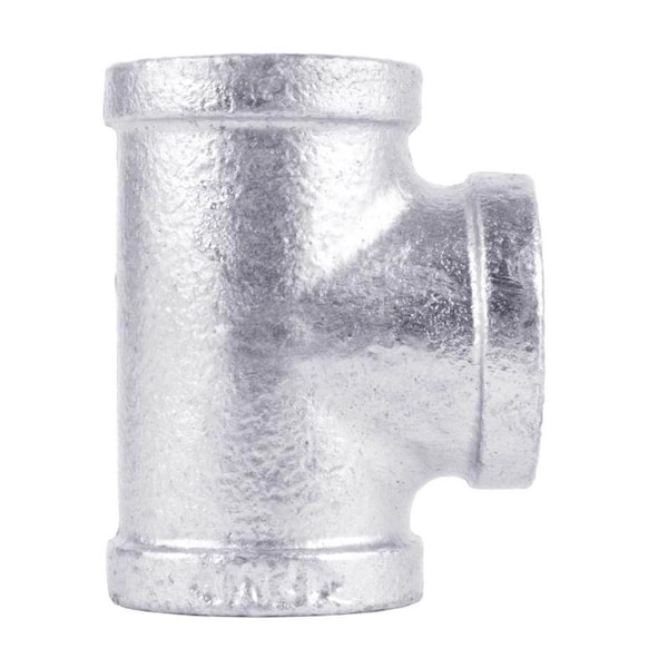 Stz Industries 2 in. FIP each X 2 in. D FIP 2 in. D FIP Galvanized Malleable Iron Tee 311UT-2 - main