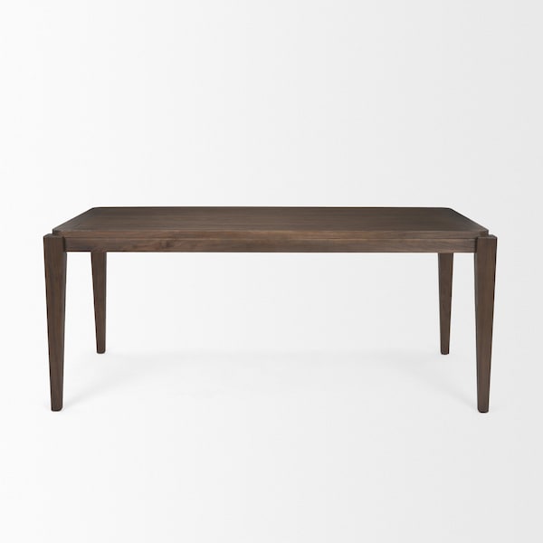 Homeroots 72" Dark Brown Wood Dining Table 604017 - main