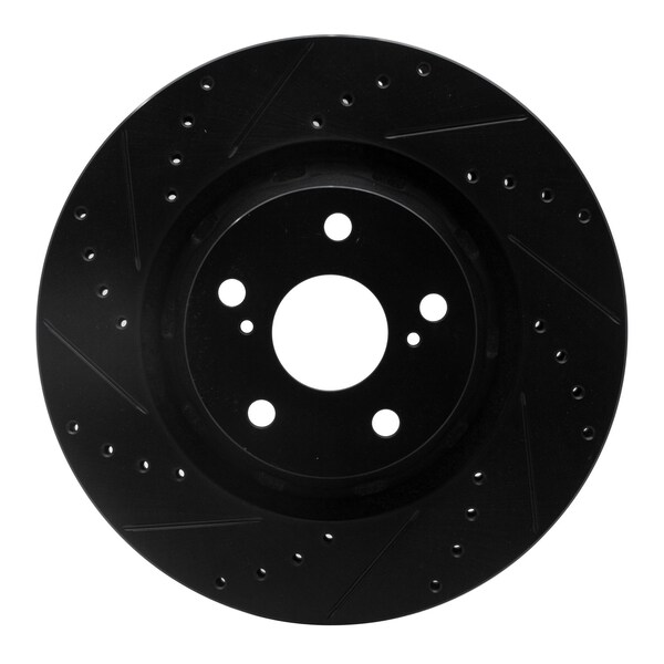 Dynamic Friction Co DFC Brake Rotor - Drilled and Slotted - Black 633-76085L - main