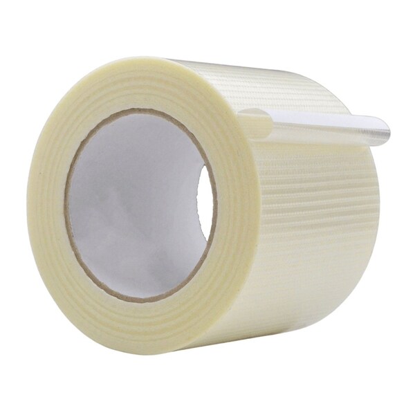 Wod Tape BFST47 BiDirectional Filament Strapping Tape 53.5 in. x 60 yds, 12PK WOD BFST47-04000-12-60-CLE - main