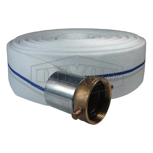 Dixon Single Jacket Mill Hose, 2-1/2 in, NST NH, 25 ft L, 50 psi, Synthetic, Domestic M25-25KAF - main