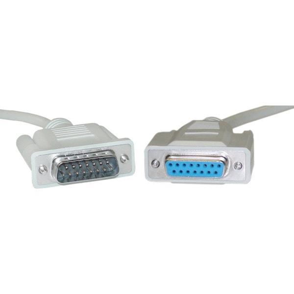 Cable Wholesale Apple/Mac Monitor Extension Cable, DB15 Male to DB15 Female, 15 Conductor, 10 foot 10D2-01210 - main