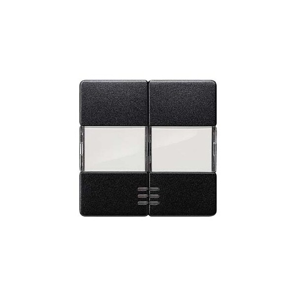 Siemens DELTA i-system carbon metallic Rocker switch with window with label for 5TG6233 - main