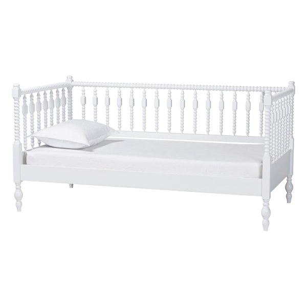 Baxton Studio Callison Spindle Daybed, Twin, White 271-14745-ZORO - main
