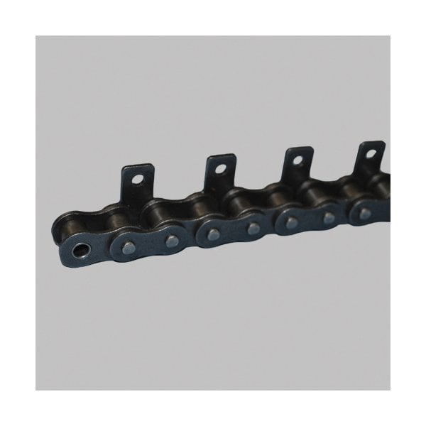Tsubaki Single Pitch Standard Attachment chain, 10 ft OAL, 1 P, 5/8 Dia x 5/8 in W Roller, 600 SS 80ASSA15LRB - main