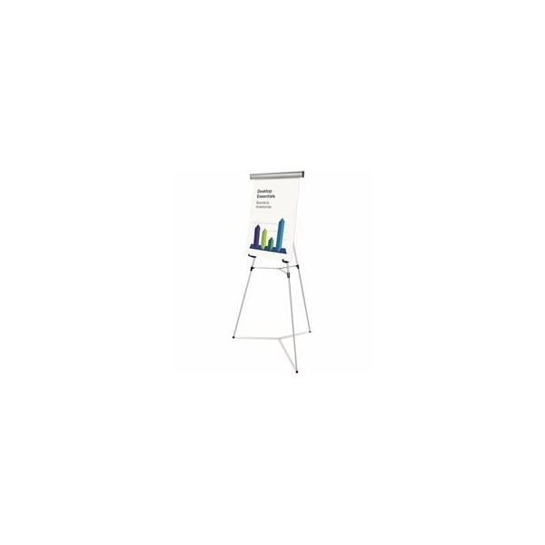 Universal One HD Easel, 69" Max Height, Metal, Silver UNV43035 - main