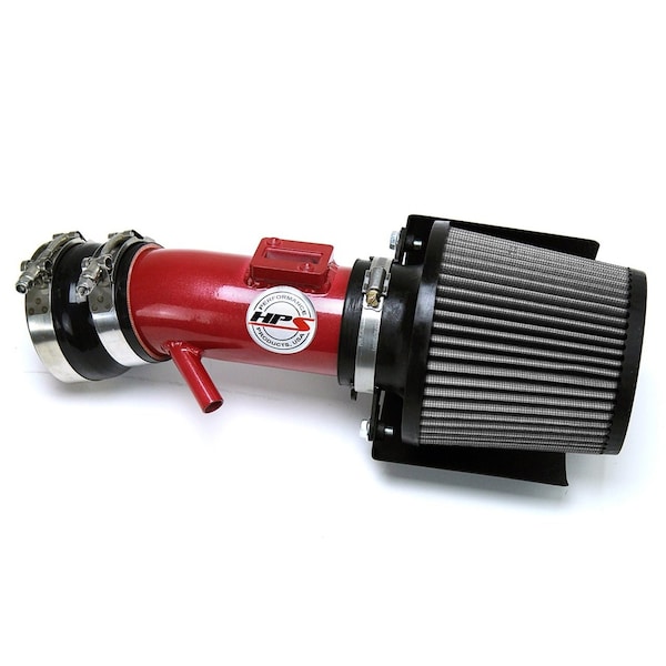Hps Performance Air Intake Kit with Heat Shield, Red, 827-680R - main