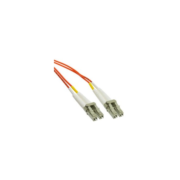 Cable Wholesale LC OM1 Duplex 2.0mm Fiber Optic Patch Cord, OFNR /LSZH, Multimode 62.5/125, Orange Jacket, LCLC-11109 - main