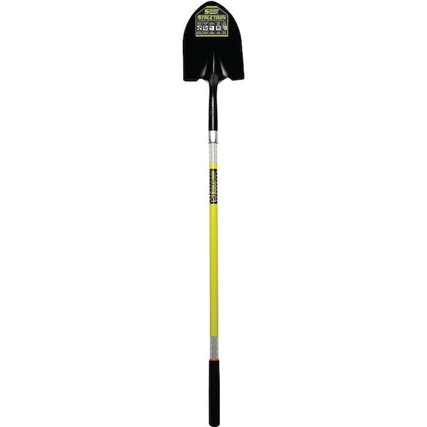 Structron S600 Shovel, 9-1/2 in W Blade, 14 ga Gauge, Steel Blade, Fiberglass Handle, Long Handle, 48 in L Handle 49750 - main