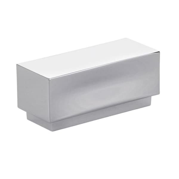 Patioplus 1 in. Center to Center Cinder Cabinet Knob, Bright Chrome - 2.25 in. PA1636394 - main