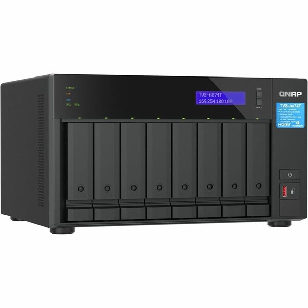 Qnap ULTRA-HIGH SPEED 8 BAY THUNDERBOLT 4 NAS. INTEL CORE I7 12-CORE8 PERFORMANCE CORES + 4 TVS-H874T-I7-32G-US - main