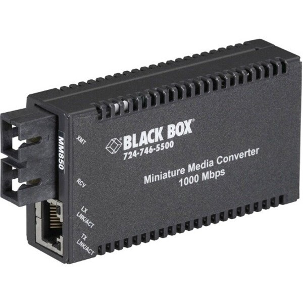 Black Box Black Box Media Converter, Ethernet to Multimode Fiber SC, 10/100/1000 Mbps LGC010A-R2 - main