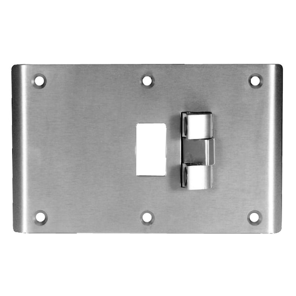 Mckinney Combination Stop & Strike, 5-7/8in, Center Hung, Satin Chrome Finish CSS-9 5-7/8 CH 26D - main