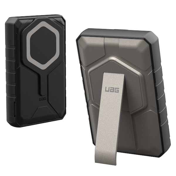 Urban Armor Gear Urban Armor Gear SRGE Rugged 10K Wireless Power Bank With Stand - Black/Titanium 9B4411114036 - main